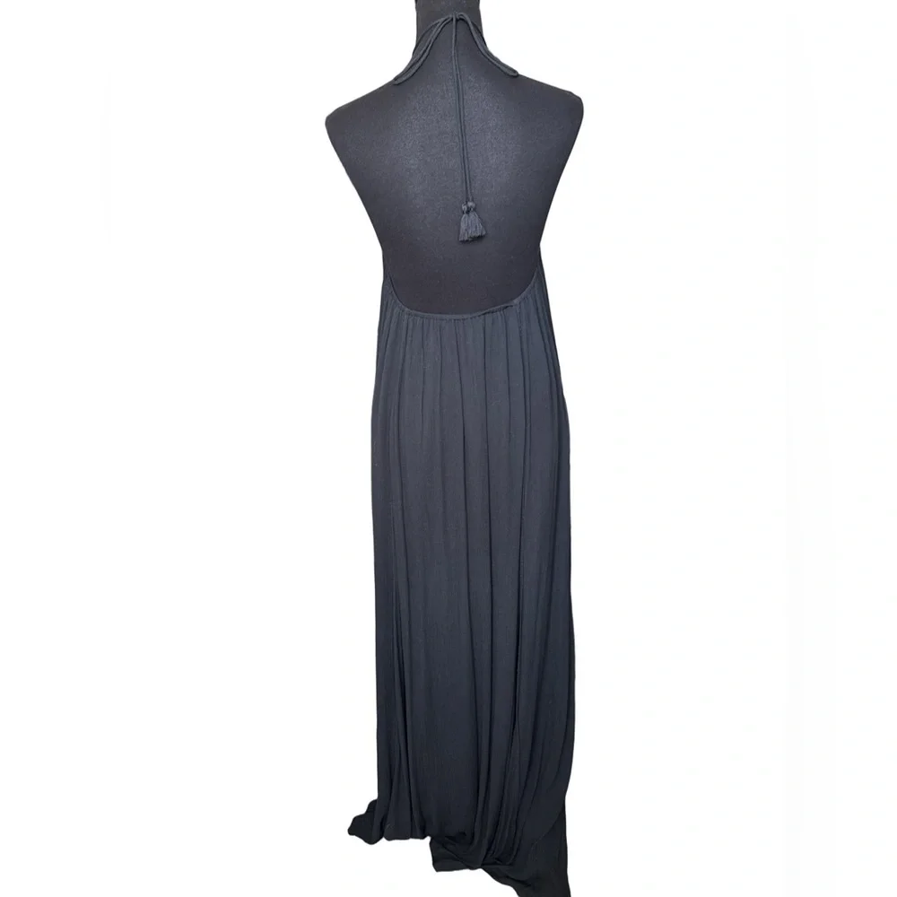 Abercrombie & Fitch Black Lace Halter Dress